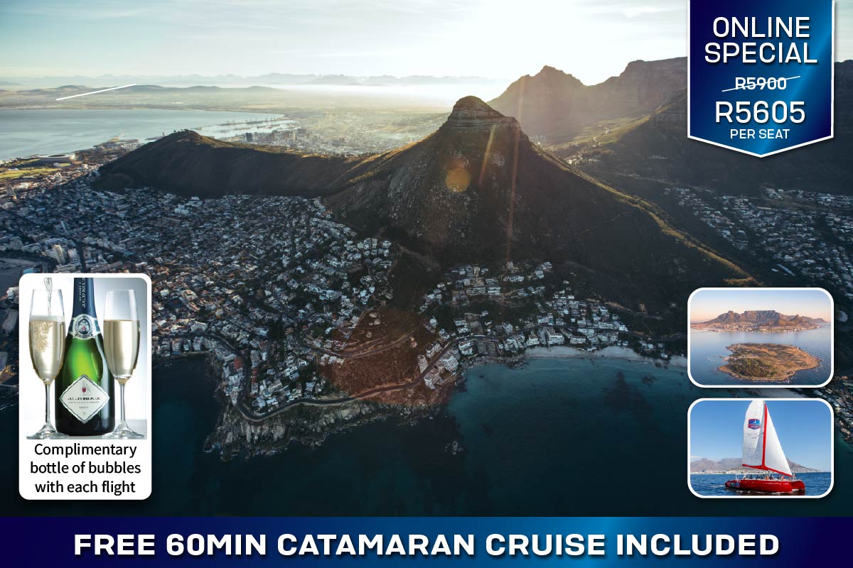 Cape Town Helicopter Tours Robben Island & City Center